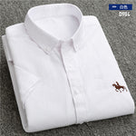 New S to 6xl short sleeve 100% cotton oxford soft comfortable regular fit plus