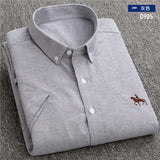 New S to 6xl short sleeve 100% cotton oxford soft comfortable regular fit plus