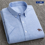 New S to 6xl short sleeve 100% cotton oxford soft comfortable regular fit plus