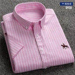 New S to 6xl short sleeve 100% cotton oxford soft comfortable regular fit plus
