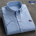 New S to 6xl short sleeve 100% cotton oxford soft comfortable regular fit plus