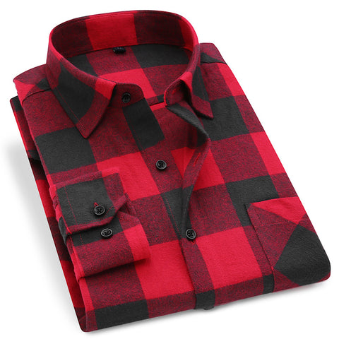 Cotton 2020 Spring Autumn Casual Long Sleeve Shirt Soft Comfort Slim Fit Styles Brand Man Plus Size