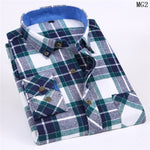 Cotton 2020 Spring Autumn Casual Long Sleeve Shirt Soft Comfort Slim Fit Styles Brand Man Plus Size