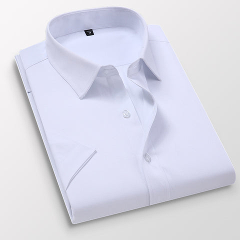 6XL 7XL 8XL Summer New Men's Short Sleeve Shirt Casual Business Formal