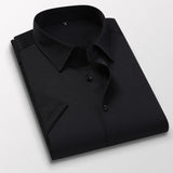 6XL 7XL 8XL Summer New Men's Short Sleeve Shirt Casual Business Formal