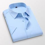 6XL 7XL 8XL Summer New Men's Short Sleeve Shirt Casual Business Formal