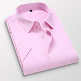 6XL 7XL 8XL Summer New Men's Short Sleeve Shirt Casual Business Formal